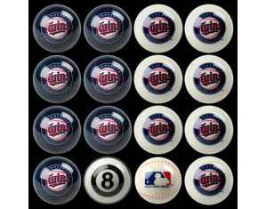 Imperial Minnesota Twins Team Billiard Ball Set