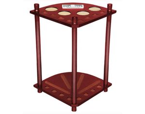 Sterling Deluxe Corner Mahogany 8 Pool Cue Rack