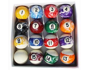 Sterling Designer Marbleized Pool/Billiard Ball Set
