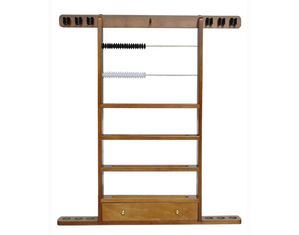 Sterling Economy 6 Cues Wall and Ball Rack with Drawer and Scoring Beads