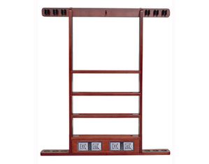 Sterling Economy Wall 6 Pool Cue and Ball Wall Rack with Scorers