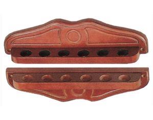Sterling Six Hole Designer Mahogany Pool Cue Rack