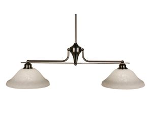 Z-Lite 100-2-BN-WM12 Huntingdale 2 Light Island Billiard Brushed Nickel
