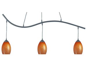 Z-Lite 131-3SB-CARMEL Jazz 3 Light Billiard Sand Black