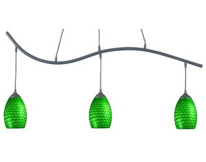 Z-Lite 131-3SB-GREEN Jazz 3 Light Billiard Sand Black