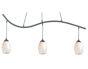 Z-Lite 131-3SB-WHITE Jazz 3 Light Billiard Sand Black