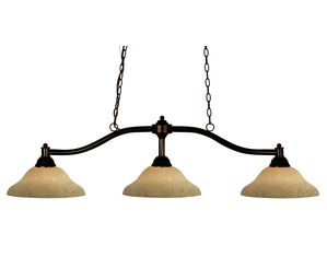 Z-Lite 147BRZ-GM12 Chance 3 Light Billiard Bronze