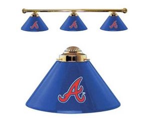 Imperial Atlanta Braves 3 Shade Billiard Lamp