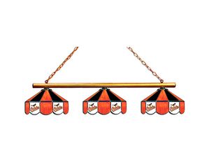 Imperial Baltimore Orioles Glass 3 Shade Billiard Lamp