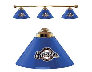 Imperial Milwaukee Brewers 3 Shade Billiard Lamp