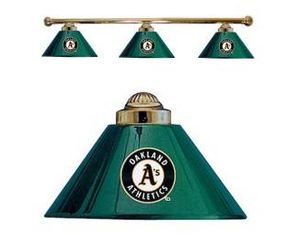 Imperial Oakland Athletics 3 Shade Billiard Lamp