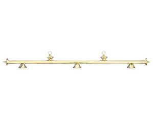 Cue & Case 57 inch 3-Shade Brass Bar Pool Table Light - Fast FREE FedEx Shipping!