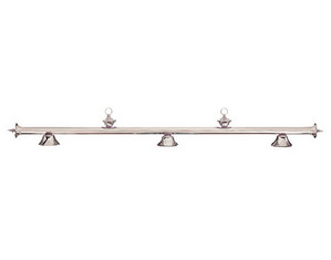 Cue & Case 57 inch 3-Shade Brushed Chrome Bar Pool Table Light - Fast FREE FedEx Shipping!