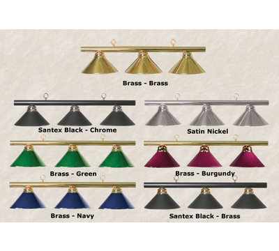 Available Bar and Shade Finishes