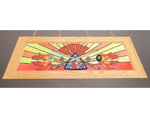 Z-Lite 99604-44MAHOGANY Tiffany Ceiling Lamp - Fast FREE FedEx Shipping!