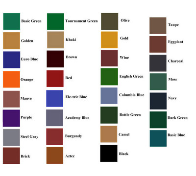 Available Table Colors