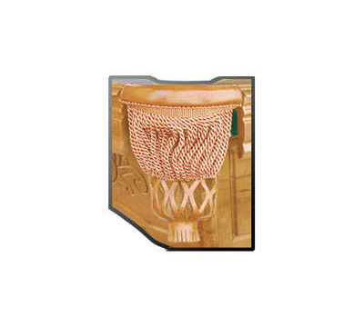 Leather Pocket with Fringed Accents