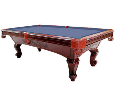 Blue Felt Maple Table