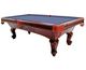 Blue Felt Maple Table