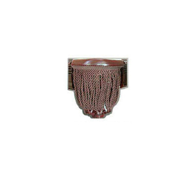 Leather Pocket with Fringed Accents