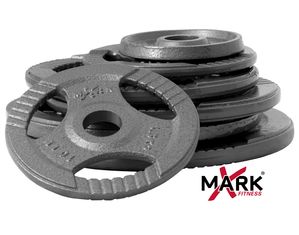 X Mark Fitness 255 lb Hammerstone Gray Olympic Weight Set