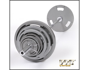 VTX by Troy Barbell Olympic 300 lbs Weight Set - Fast FREE FedEx Shipping!