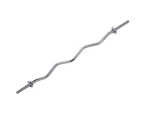 Sunny Health and Fitness 47 Inch Threaded Chorme Curl Bar