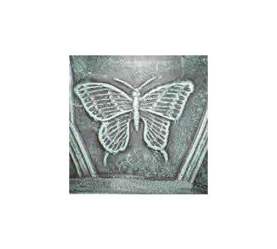 Detailed Butterfly - Antique Green
