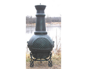 Blue Rooster Cast Aluminum Gatsby Chimenea