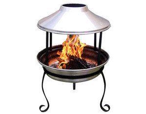 Fire Sense Deluxe Aluminum Chiminea