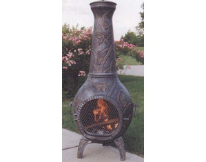 Oakland Living 53 inch Butterfly with Grill Chimenea