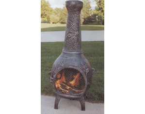 Oakland Living 53 inch Dragonfly with Grill Chimenea