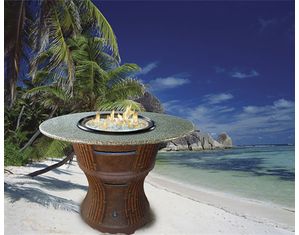 California Outdoor Concepts Tradewinds Bar Height Fire Pit