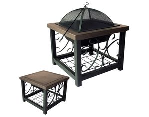 Fire Sense Old World Bronze Cocktail Table Fire Pit