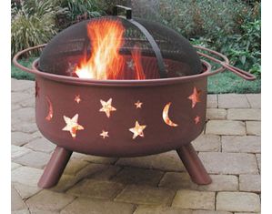 Landmann Big Sky Stars and Moon Georgia Clay Fire Pit
