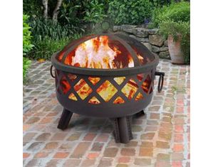 Landmann Sarasota Georgia Black and Black Fire Pit