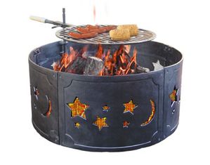 Landmann Star and Moon Cast Iron Black Fire Ring
