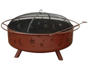 Landmann Super Sky Star and Moons - Georgia Clay Fire Pit