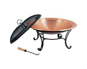 Unique Arts Copper Hammered 30 inch Firepit