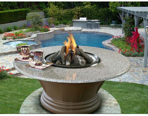 California Outdoor Concepts San Simeon Chat Height Fire Pit - FREE Inside Delivery!