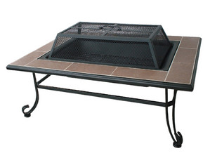 UniFlame Ceramic Tile Outdoor Firebowl