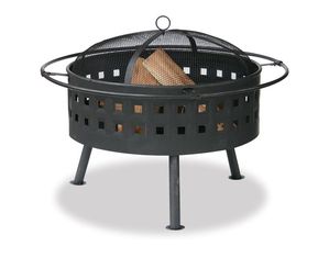 Blue Rhino 24 Inch Wide Aged Bronze Firebowl with Lattice Design