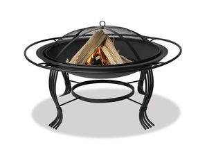 Blue Rhino Black Outdoor Firebowl with Outer Ring