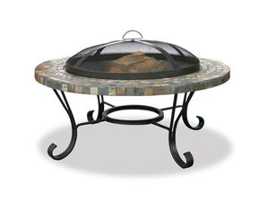 Blue Rhino Slate Tile and Copper Outdoor Firebowl