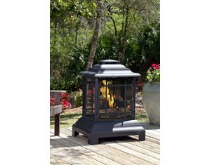 Fire Sense Rectangle Pagoda Patio Fireplace Outdoor Fireplace