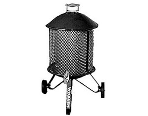 Whalen 20 inch Black and 18 inch Screen Outdoor Fireplace
