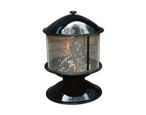 Whalen 28 inch Black Designer Series with S.S Screen Outdoor Fireplace