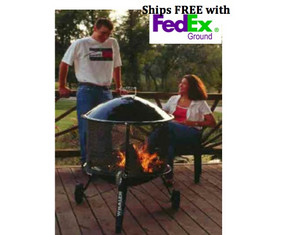 Whalen 28 inch Black with S.S Screen Outdoor Fireplace
