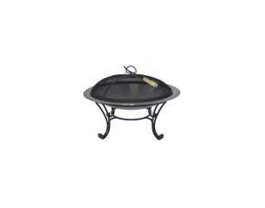 Oakland Living Black Antique Brushed Fire Pit and Grill