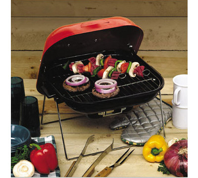 Arctic Products Lawn And Garden Table Top Square Smoker Charcoal Grill